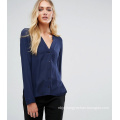 Office Ladies Shirt with Fashion Long Sleeves Shirt